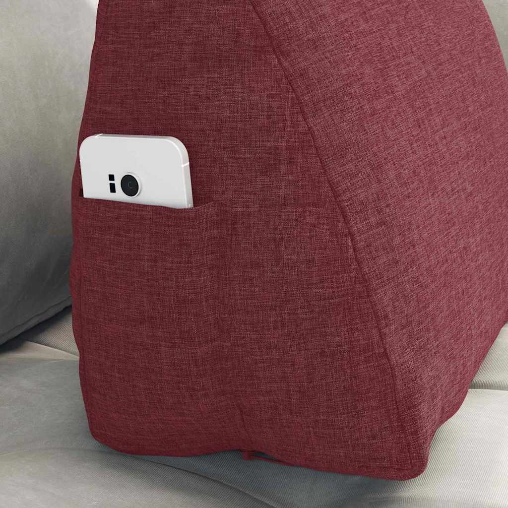 Cuscino per Schiena Rosso Vino 45 x 20 x 35 cm Tessuto 42015005