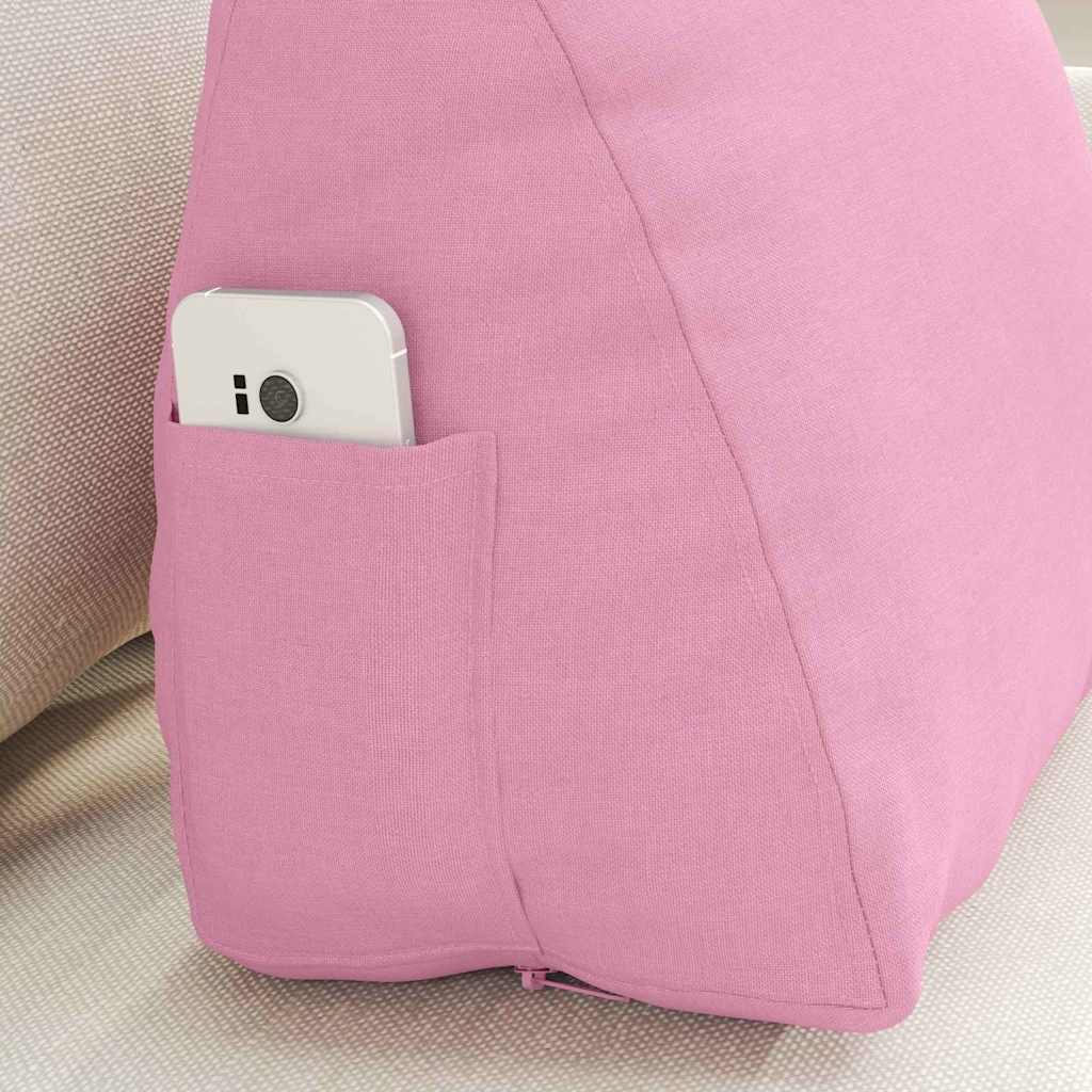 Cuscino per Schiena Rosa 45 x 20 x 35 cm Tessuto 42015017