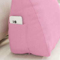 Cuscino per Schiena Rosa 45 x 20 x 35 cm Tessuto 42015017