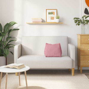 Cuscino per Schiena Rosa 45 x 20 x 35 cm Tessuto in Cords 42015023