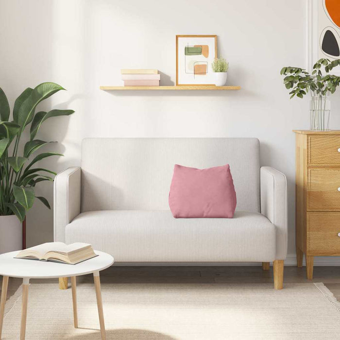 Cuscino per Schiena Rosa 45 x 20 x 35 cm Tessuto in Cords 42015023