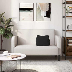 Cuscino per Schiena Nero 45 x 20 x 35 cm Tessuto in Cords 42015025