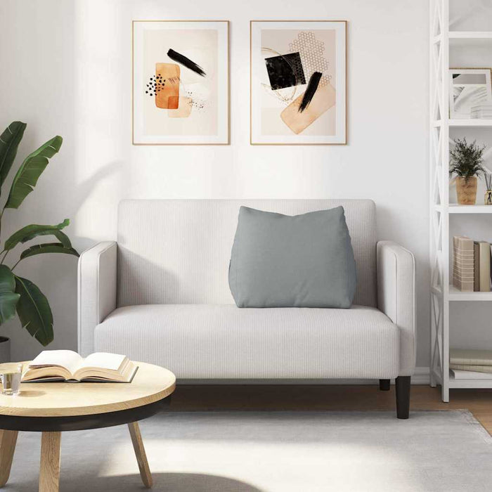 Cuscino per Schiena Grigio chiaro 60 x 20 x 50 cm Tessuto 42015031