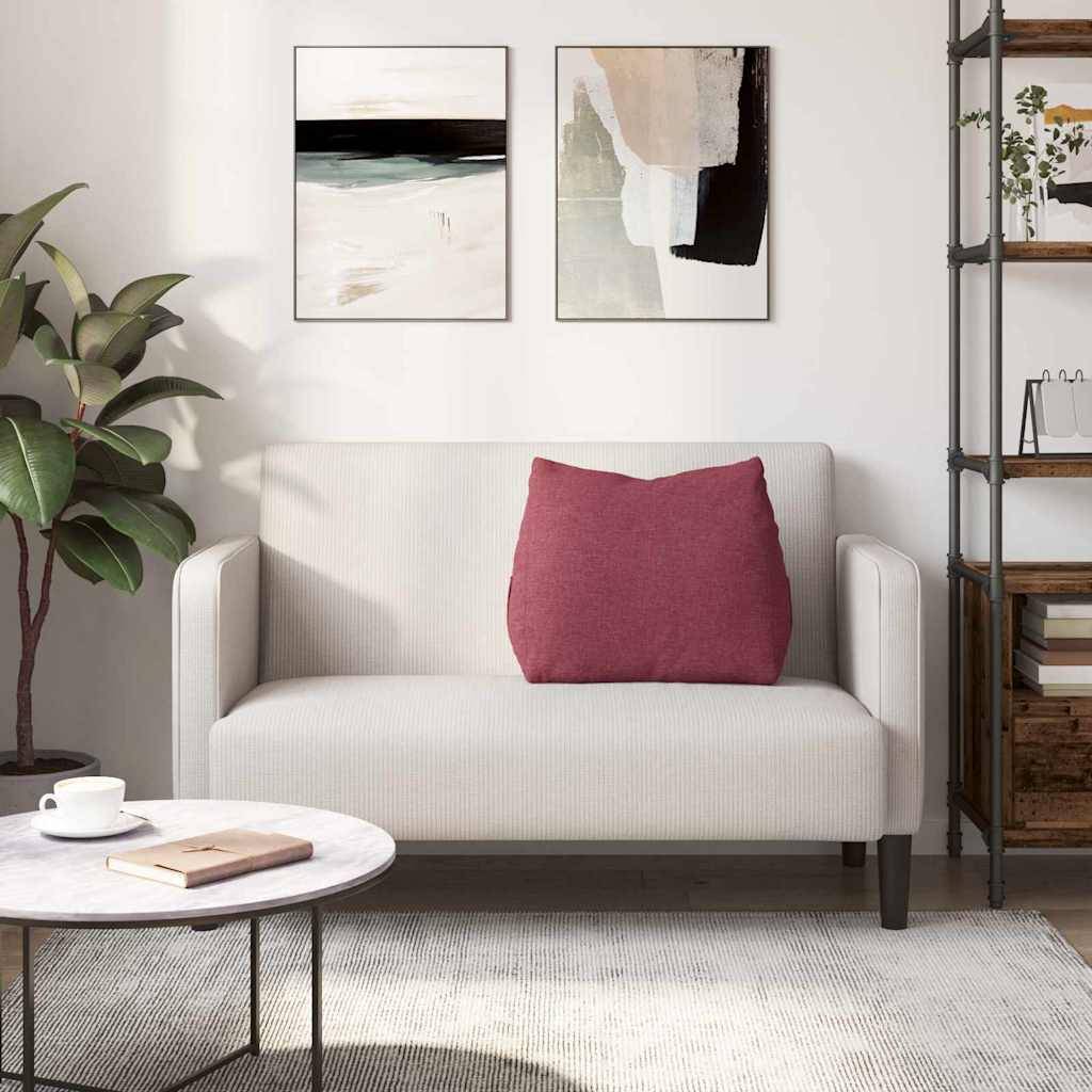 Cuscino per Schiena Rosso Vino 60 x 20 x 50 cm Tessuto 42015034