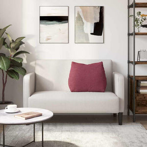 Cuscino per Schiena Rosso Vino 60 x 20 x 50 cm Tessuto 42015034