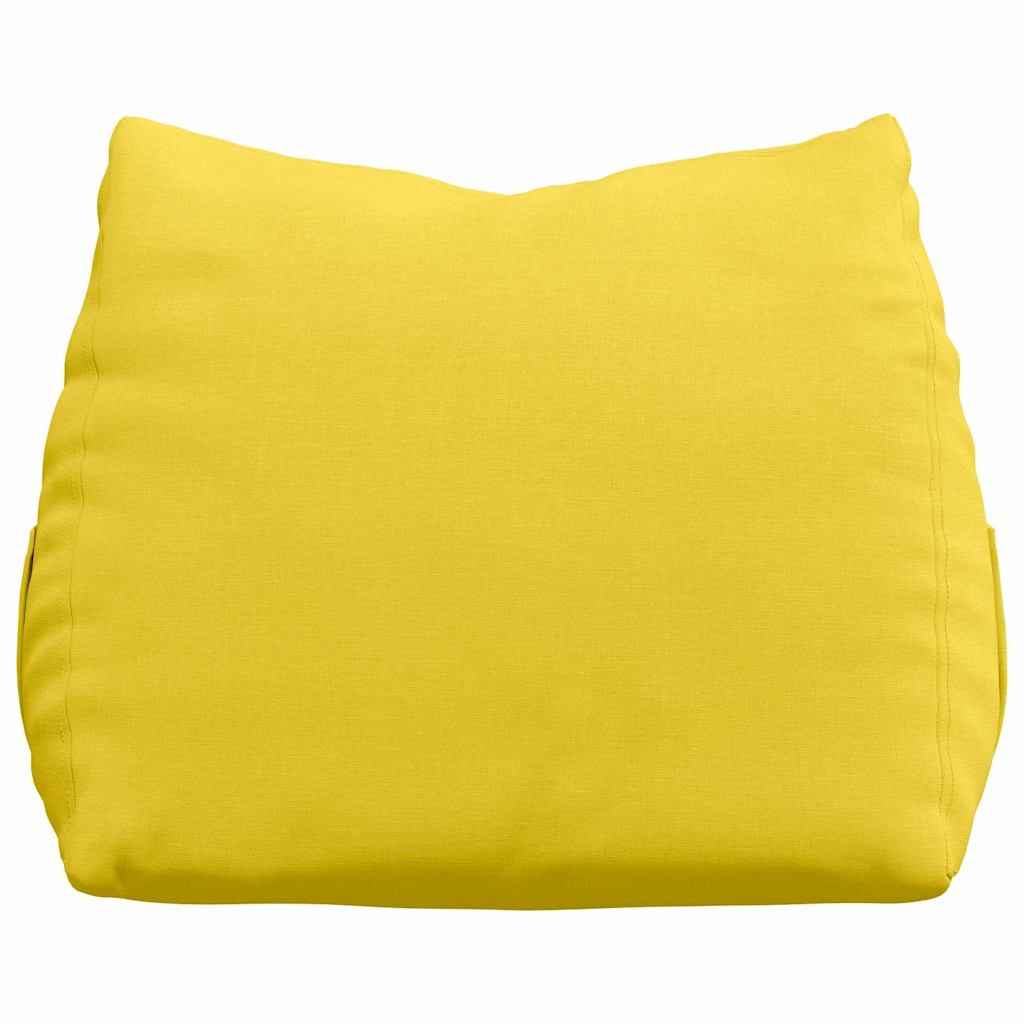 Cuscino per Schiena Giallo Chiaro 60 x 20 x 50 cm Tessuto 42015040