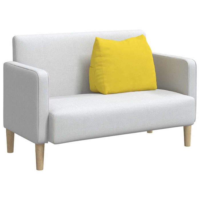 Cuscino per Schiena Giallo Chiaro 60 x 20 x 50 cm Tessuto 42015040