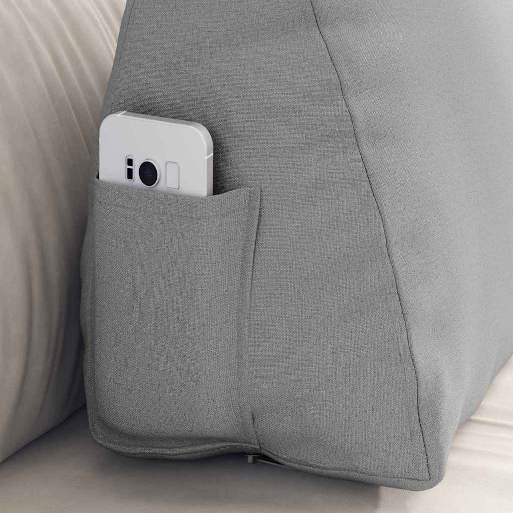 Cuscino per Schiena Grigio Nuvola 60 x 20 x 50 cm Tessuto 42015044