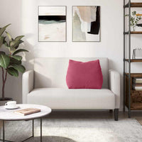 Cuscino per Schiena Rosso Vino 60 x 20 x 50 cm Tessuto in Cords 42015053