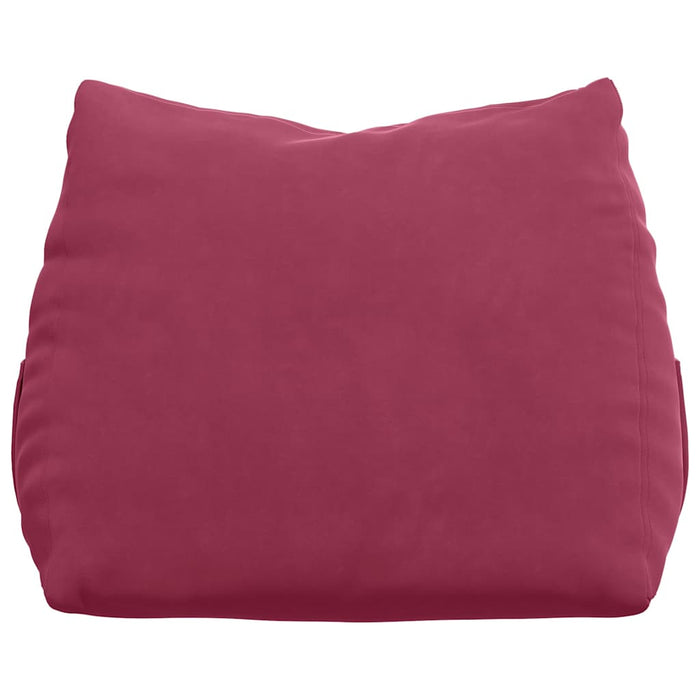 Cuscino per Schiena Rosso Vino 60 x 20 x 50 cm Tessuto in Cords 42015053