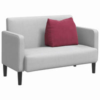 Cuscino per Schiena Rosso Vino 60 x 20 x 50 cm Tessuto in Cords 42015053