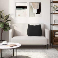 Cuscino per Schiena Nero 60 x 20 x 50 cm Tessuto in Cords 42015054