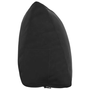 Cuscino per Schiena Nero 60 x 20 x 50 cm Tessuto in Cords 42015054