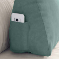 Cuscino per Schiena Verde Mare 60 x 20 x 50 cm Tessuto in Cords 42015058