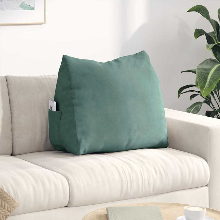 Cuscino per Schiena Verde Mare 60 x 20 x 50 cm Tessuto in Cords 42015058