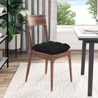 Cuscini per Seduta 4 pcs Nero 40 x 40 cm Tessuto in Microfibra 42015092