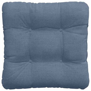 Cuscini per Seduta 4 pcs Blu 40 x 40 cm Tessuto in Cords 42015098