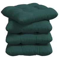 Cuscini per Seduta 4 pcs Verde Scuro 45 x 45 x 12 cm Tessuto 42015108