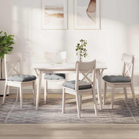 Cuscini per Seduta 4 pcs Grigio Nuvola 45 x 45 x 12 cm Tessuto 42015116