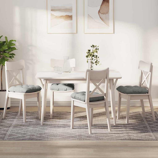 Cuscini per Seduta 4 pcs Grigio chiaro 45 x 45 cm 42015133