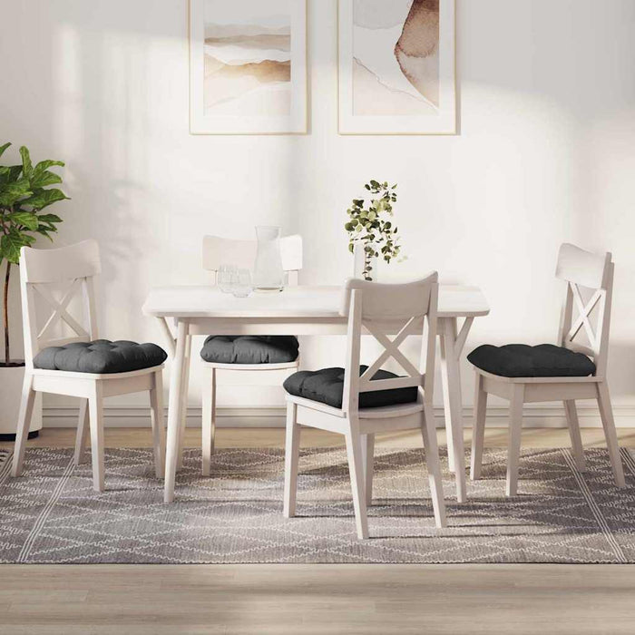 Cuscini per Seduta 4 pcs Grigio scuro 45 x 45 cm 42015139