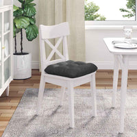 Cuscini per Seduta 4 pcs Grigio scuro 45 x 45 cm 42015139