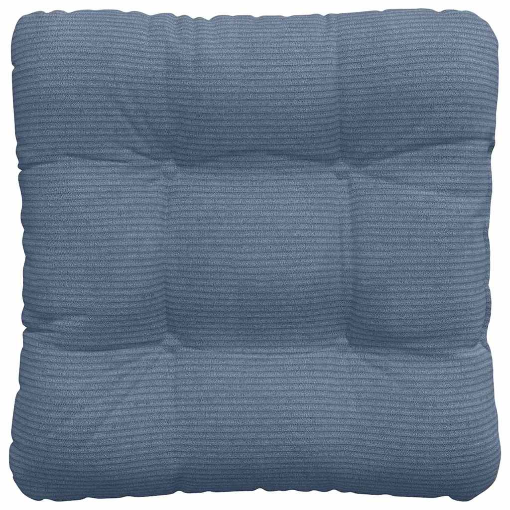 Cuscini per Seduta 4 pcs Blu 45 x 45 cm Tessuto in Cords 42015141