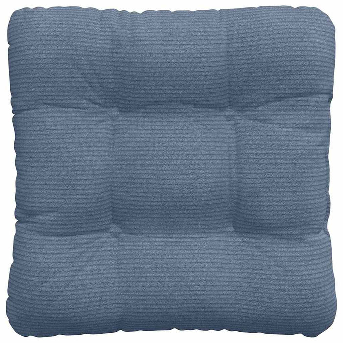 Cuscini per Seduta 4 pcs Blu 45 x 45 cm Tessuto in Cords 42015141