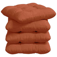 Cuscini per Seduta 4 pcs Rosso Arancio 45 x 45 cm 42015145