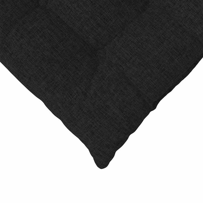 Cuscini per Seduta 2 pcs Nero 40 x 40 x 6 cm Tessuto 42015148