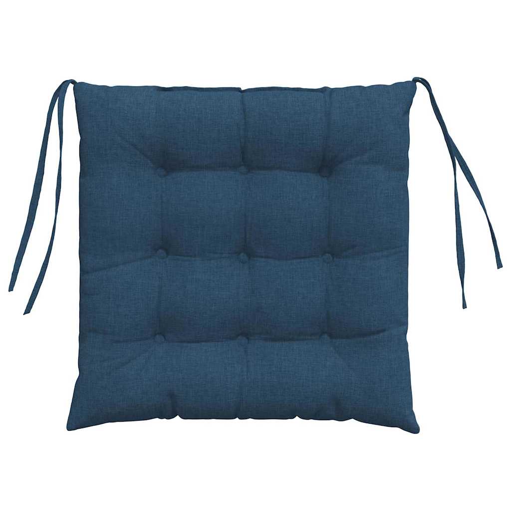 Cuscini per Seduta 2 pcs Blu 40 x 40 x 6 cm Tessuto 42015154