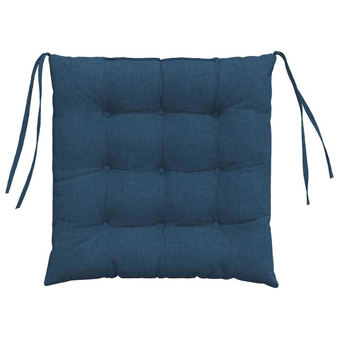Cuscini per Seduta 2 pcs Blu 40 x 40 x 6 cm Tessuto 42015154