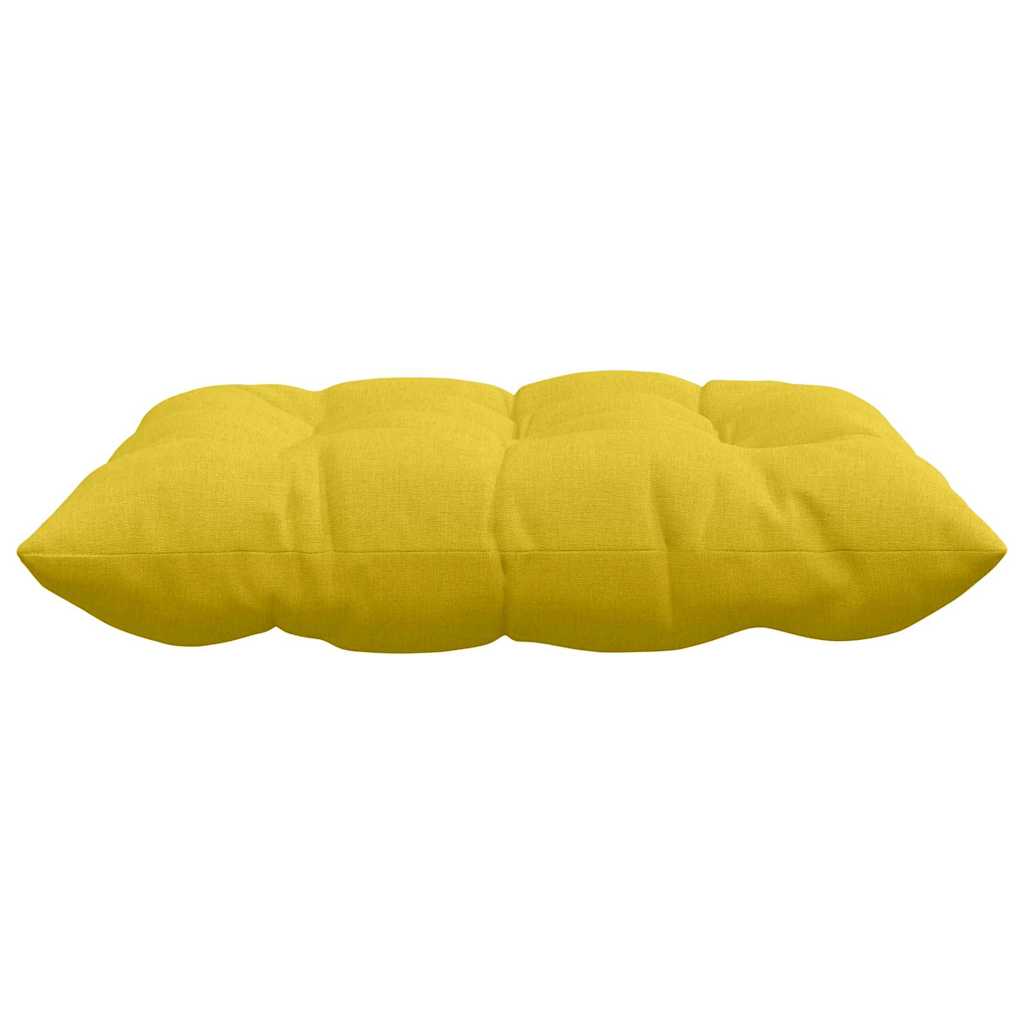 Cuscini per Seduta 2 pcs Giallo Chiaro 40 x 40 x 6 cm Tessuto 42015155