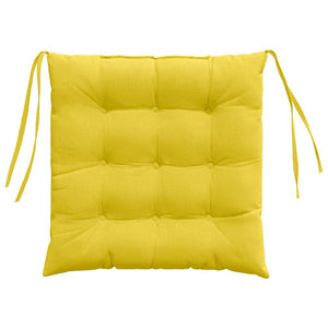 Cuscini per Seduta 2 pcs Giallo Chiaro 40 x 40 x 6 cm Tessuto 42015155