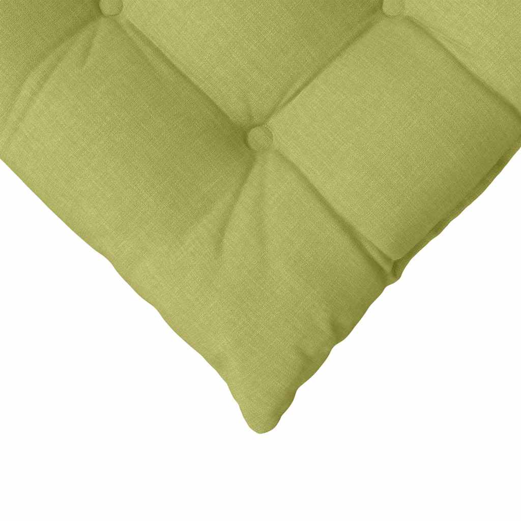 Cuscini per Seduta 2 pcs Verde chiaro 40 x 40 x 6 cm Tessuto 42015156