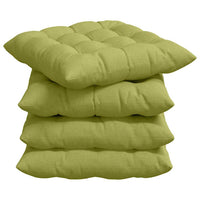 Cuscini per Seduta 2 pcs Verde chiaro 40 x 40 x 6 cm Tessuto 42015156