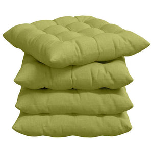 Cuscini per Seduta 2 pcs Verde chiaro 40 x 40 x 6 cm Tessuto 42015156