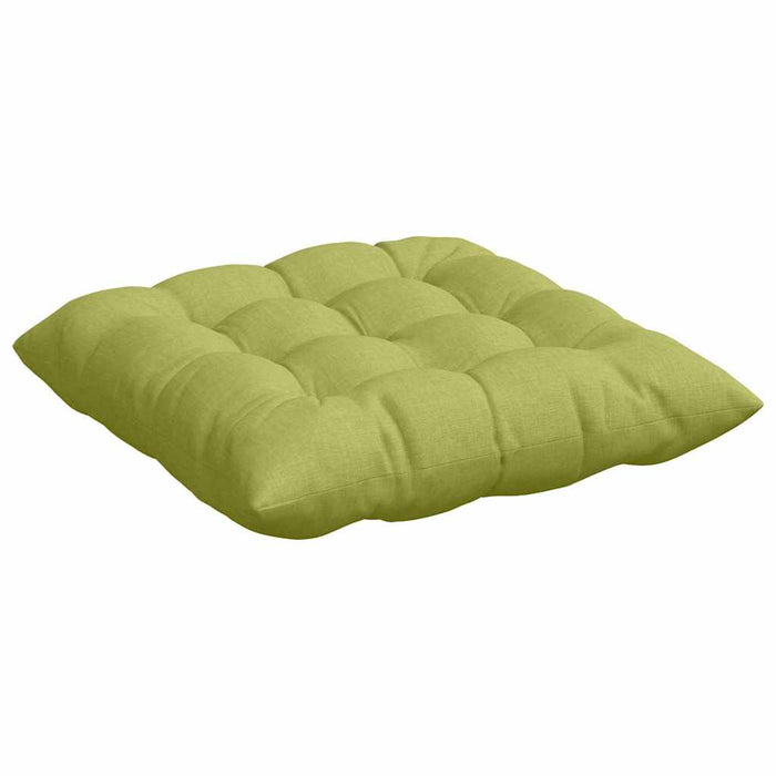 Cuscini per Seduta 2 pcs Verde chiaro 40 x 40 x 6 cm Tessuto 42015156