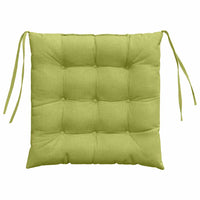 Cuscini per Seduta 2 pcs Verde chiaro 40 x 40 x 6 cm Tessuto 42015156