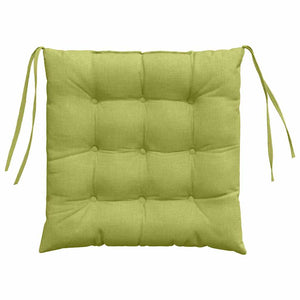 Cuscini per Seduta 2 pcs Verde chiaro 40 x 40 x 6 cm Tessuto 42015156