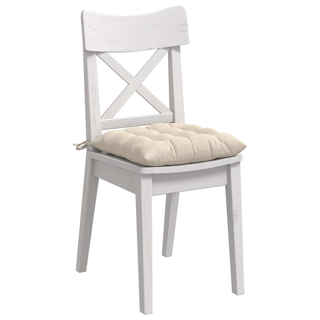 Cuscini per Seduta 4 pcs Beige 40 x 40 x 6 cm Microfibra 42015180