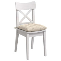 Cuscini per Seduta 4 pcs Beige 40 x 40 x 6 cm Microfibra 42015180