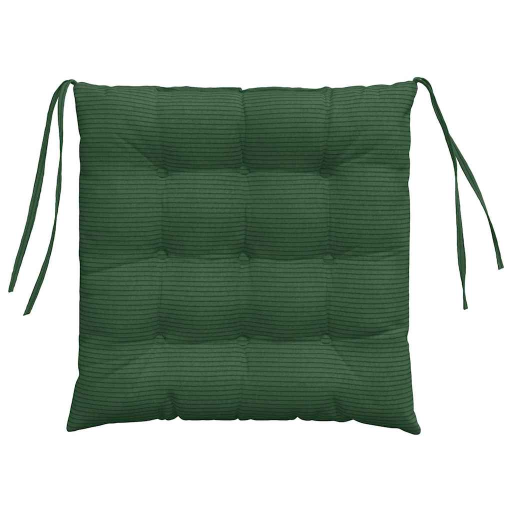 Cuscini per Seduta 4 pcs Verde Scuro 40 x 40 x 6 cm 42015186