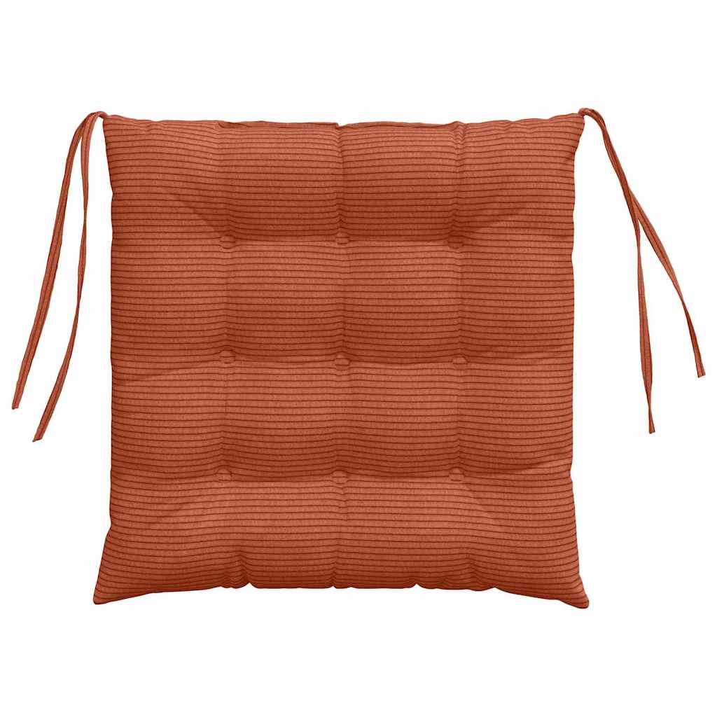 Cuscini per Seduta 4 pcs Rosso Arancio 40 x 40 x 6 cm 42015188