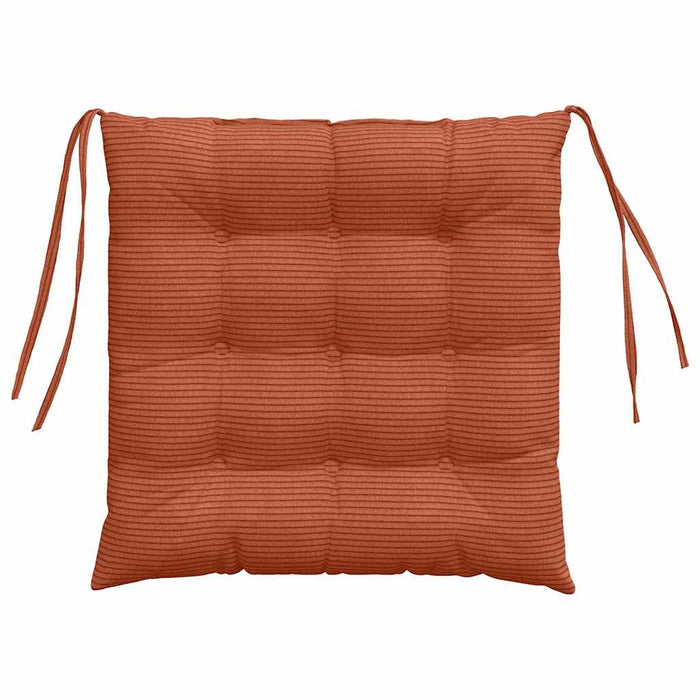 Cuscini per Seduta 4 pcs Rosso Arancio 40 x 40 x 6 cm 42015188