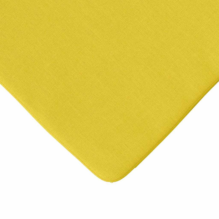 Cuscini per Seduta 4 pcs Giallo Chiaro 40 x 40 x 3 cm Tessuto 42015198