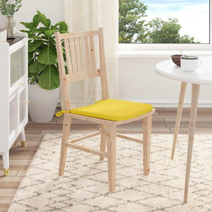 Cuscini per Seduta 4 pcs Giallo Chiaro 40 x 40 x 3 cm Tessuto 42015198