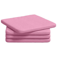Cuscini per Seduta 4 pcs Rosa 40 x 40 x 3 cm Tessuto 42015204