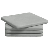 Cuscini per Seduta 4 pcs Grigio chiaro 40 x 40 x 3 cm Velluto 42015206