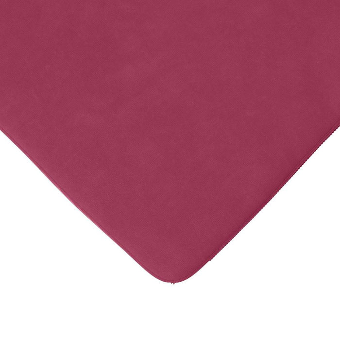 Cuscini per Seduta 4 pcs Rosso Vino 40 x 40 x 3 cm Velluto 42015211